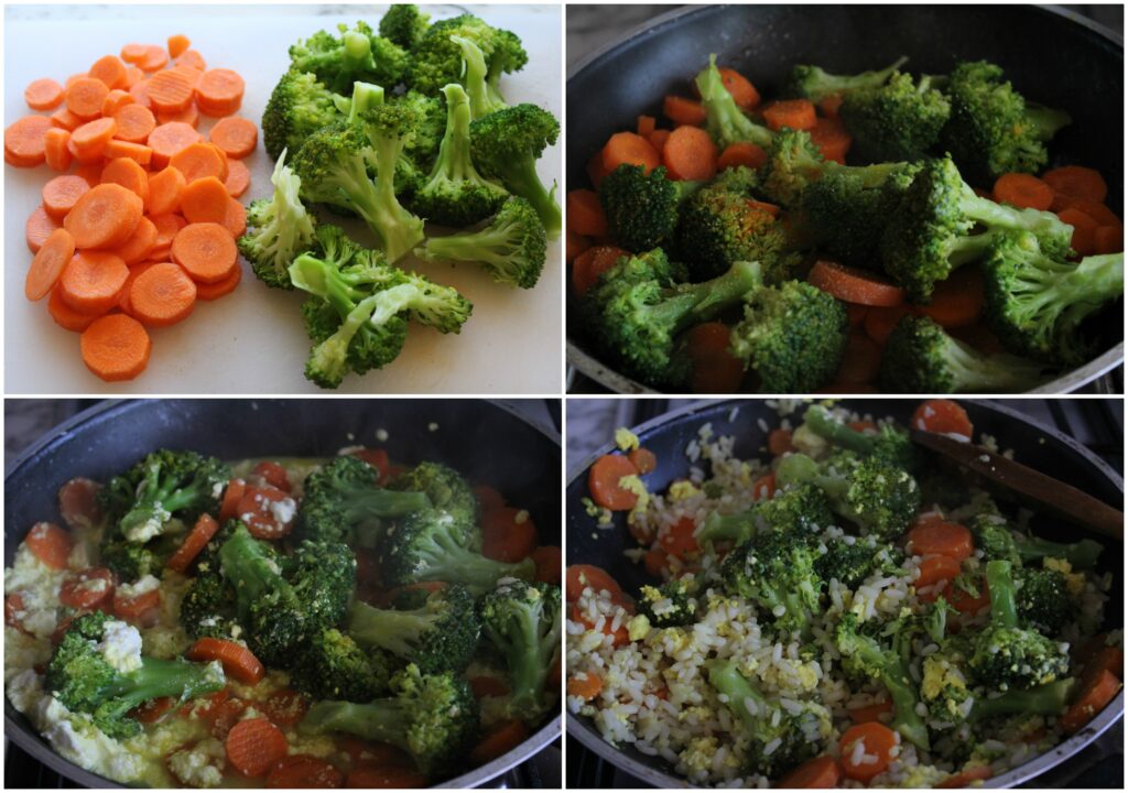 Come preparare riso e verdure