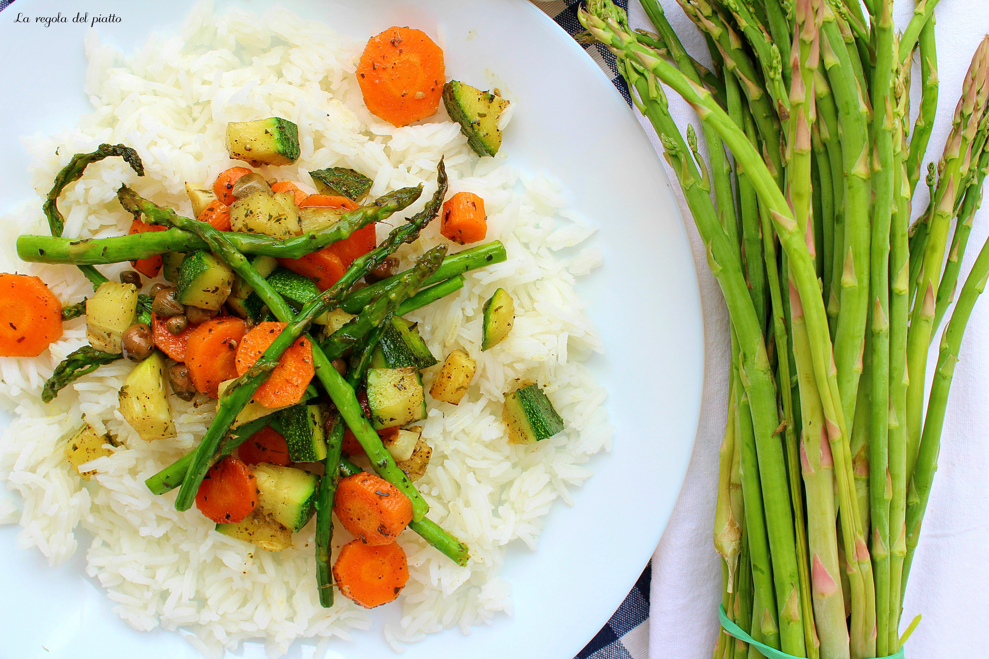 Riso basmati con verdure