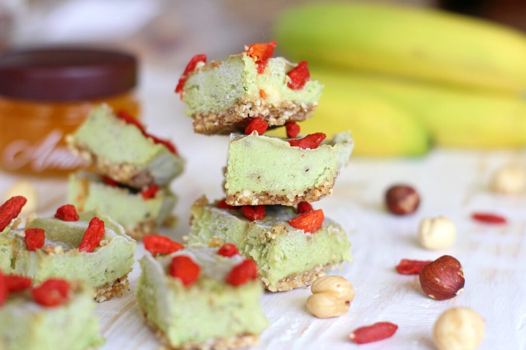 Quadrotti Banana e Avocado