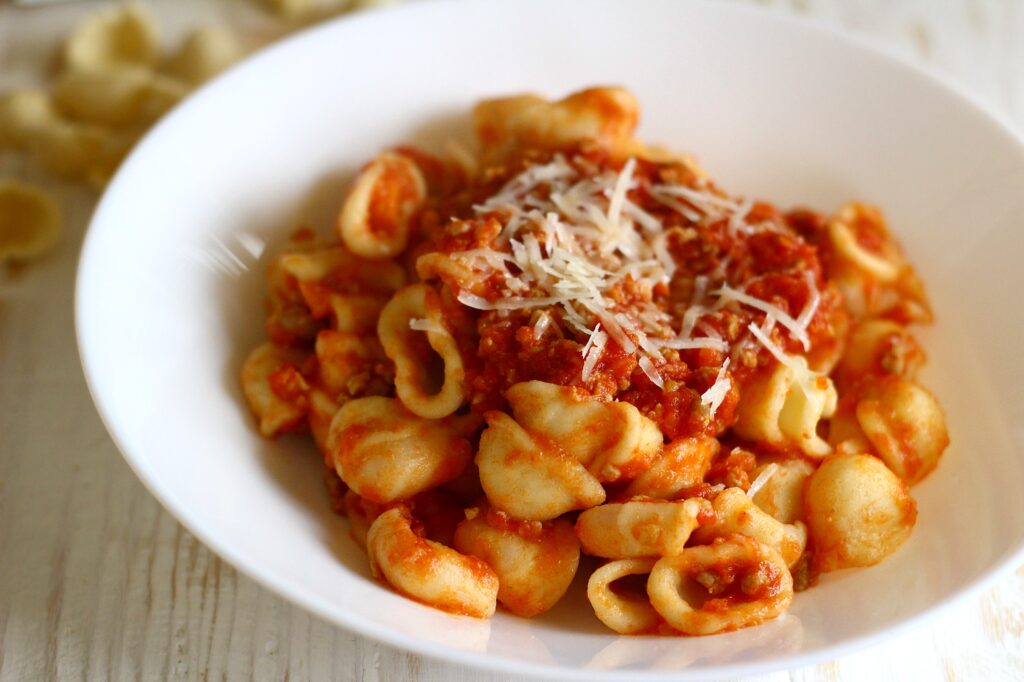 Orecchiette al ragù di tacchino light